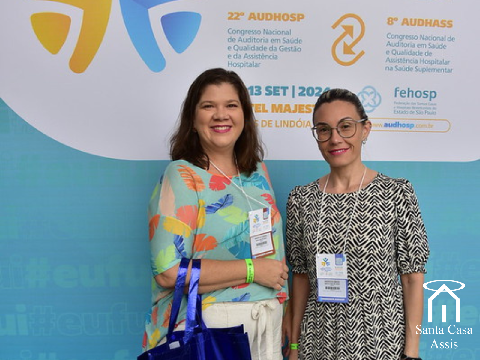 Colaboradoras da Santa Casa de Assis participam de importante congresso nacional sobre auditoria e gestão hospitalar